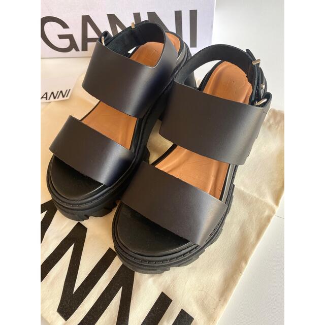 TOMORROWLAND(トゥモローランド)の新品 GANNI Cleated leather sandals スペイン製 レディースの靴/シューズ(サンダル)の商品写真