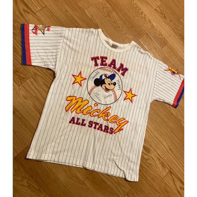 ミッキーマウス　ビンテージ古着　80s90s 激レア　ベースボールtシャツ