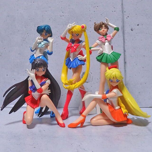 BANDAI - セーラームーン　ガシャポン第１弾５体セット