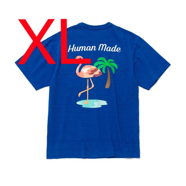 HUMAN MADE FLAMINGO POCKET T-SHIRT Blueメンズ