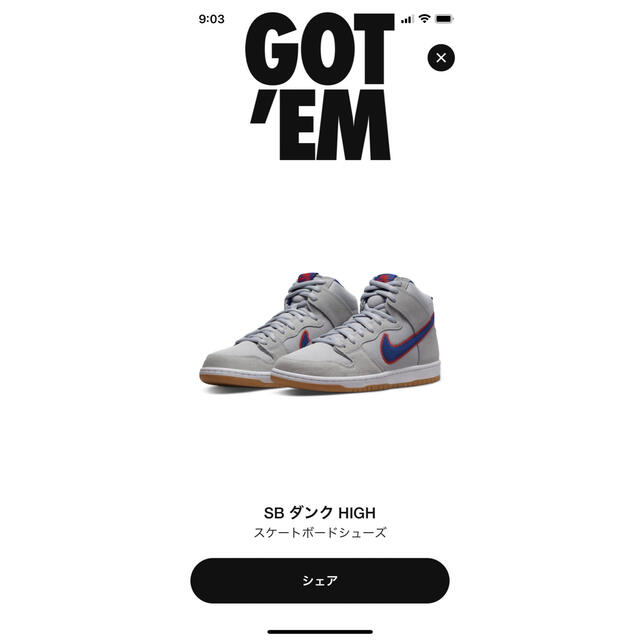 NIKE(ナイキ)のNIKE mets dunk メンズの靴/シューズ(スニーカー)の商品写真