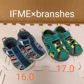 ブランシェス(Branshes)の16 , 17㎝ 2足セット ブランシェス サンダル(サンダル)