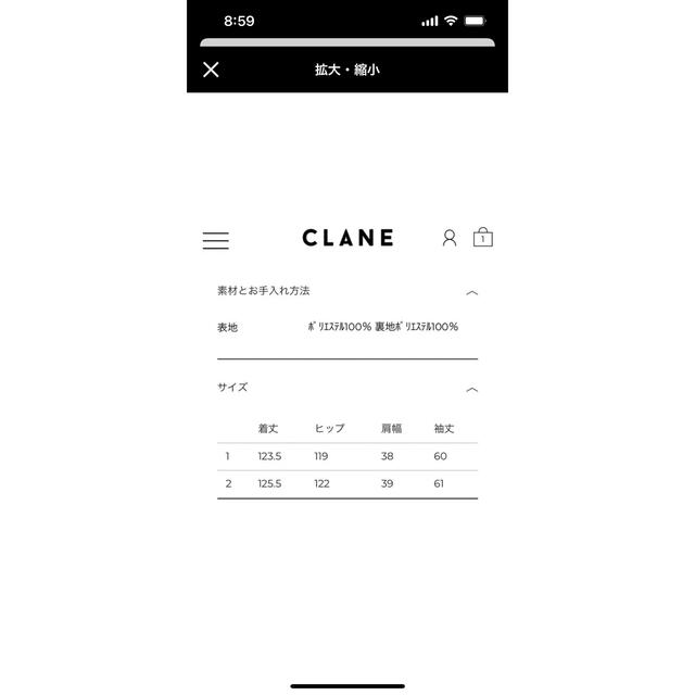 CLANE(クラネ)の匿名発送　美品　CLANE クラネ　ウエストリボンパイソンワンピース　サイズ1 レディースのワンピース(ロングワンピース/マキシワンピース)の商品写真