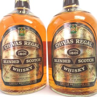 未開封★Chivas Regal【シーバスリーガル】 12年 5本セット 1000/1130/1140ml 箱付