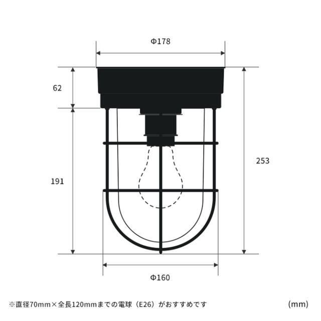 マリンランプ 天井照明 インテリア/住まい/日用品のライト/照明/LED(天井照明)の商品写真