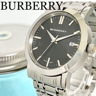 バーバリー(BURBERRY)の405 BURBERRY バーバリー時計　メンズ腕時計　ノバチェック　ブラック(腕時計(アナログ))