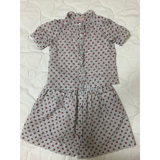 Bonpoint(ボンポワン)のボンポワン  チェリーセットアップ4 キッズ/ベビー/マタニティのキッズ服女の子用(90cm~)(ワンピース)の商品写真