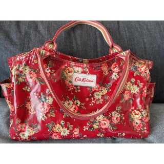 キャスキッドソン(Cath Kidston)のキャスキッドソン トートバッグ　花柄　赤(ハンドバッグ)