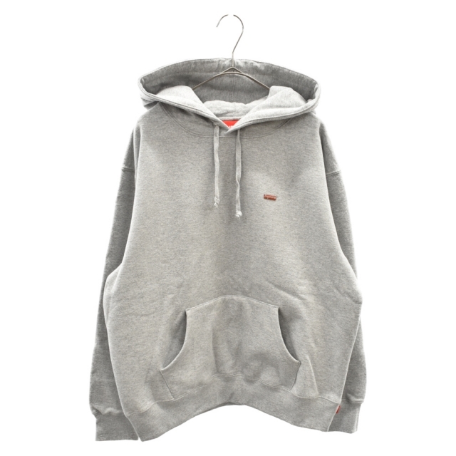 SUPREME シュプリーム 22SS Enamel Small Box Hooded Sweatshirt エナメルスモールボックスロゴスウェットパーカー グレー