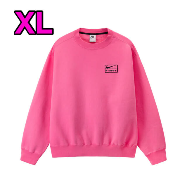 STUSSY × NIKE コラボスウェット XLサイズ ピンク ウォーザード メンズ