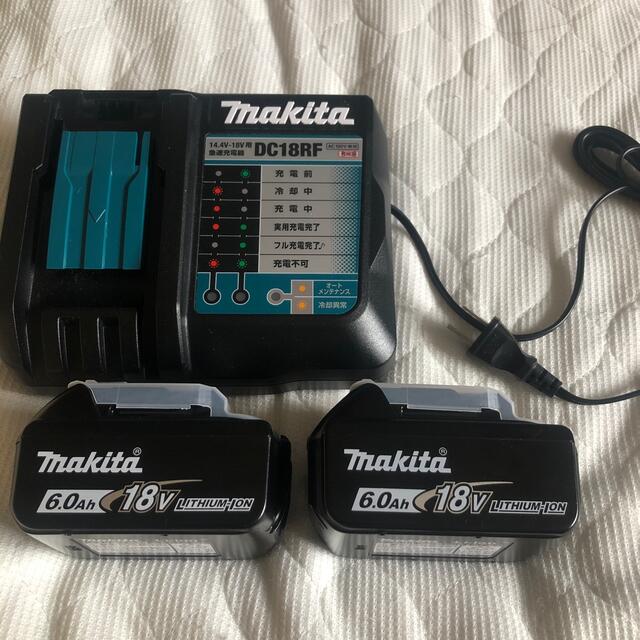 マキタ純正 18V6.0Ahバッテリ×2 急速充電器セット マキタ純正 18V6.0Ahバッテリ×2 急速充電器セット