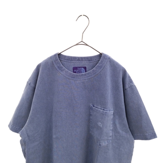 THE NORTH FACE(ザノースフェイス)のTHE NORTH FACE ザノースフェイス 7oz Pigment Dye H/S Pocket Tee NT3222N ピグメントダイポケットTシャツ 半袖 パープル メンズのトップス(Tシャツ/カットソー(半袖/袖なし))の商品写真