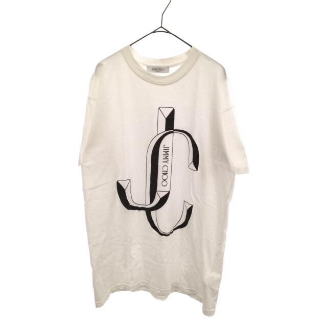 JIMMY CHOO(ジミーチュウ)のJIMMY CHOO ジミーチュウ JC Tee フロントロゴプリント 半袖Tシャツ ホワイト J000128297 メンズのトップス(Tシャツ/カットソー(半袖/袖なし))の商品写真
