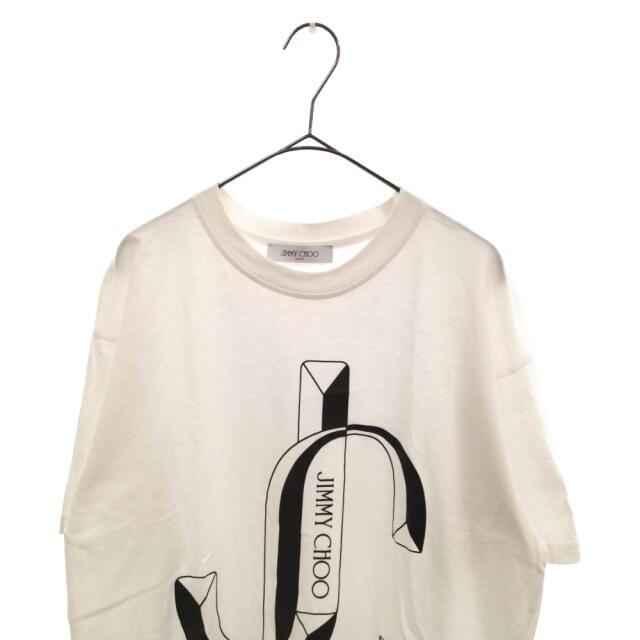 JIMMY CHOO(ジミーチュウ)のJIMMY CHOO ジミーチュウ JC Tee フロントロゴプリント 半袖Tシャツ ホワイト J000128297 メンズのトップス(Tシャツ/カットソー(半袖/袖なし))の商品写真