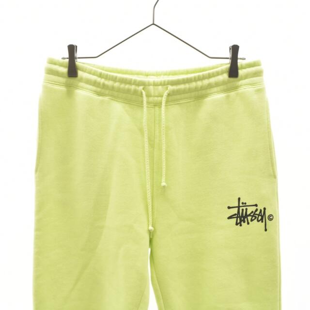 STUSSY ステューシー ロゴプリントスウェットパンツ グリーン