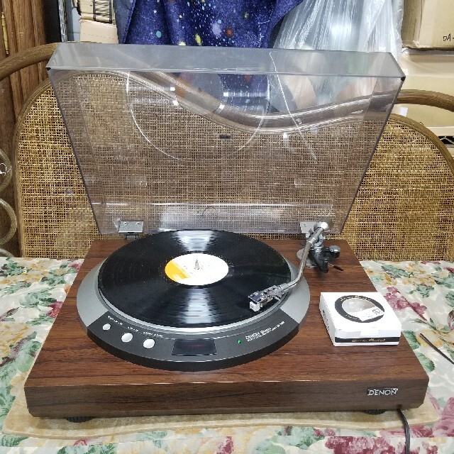 フルレストア完動超美品！針新品.！DENONレコードプレイヤーDP-50M