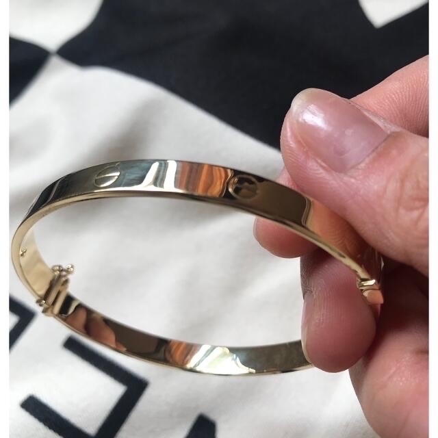 18金バングル K18 Bangle レディースのアクセサリー(ブレスレット/バングル)の商品写真