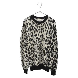 サンローラン(Saint Laurent)のSAINT LAURENT PARIS サンローランパリ 15AW Leopard Mohair Knit 459938 Y1UC1 レオパードモヘアニットプルオーバーセーター(ニット/セーター)