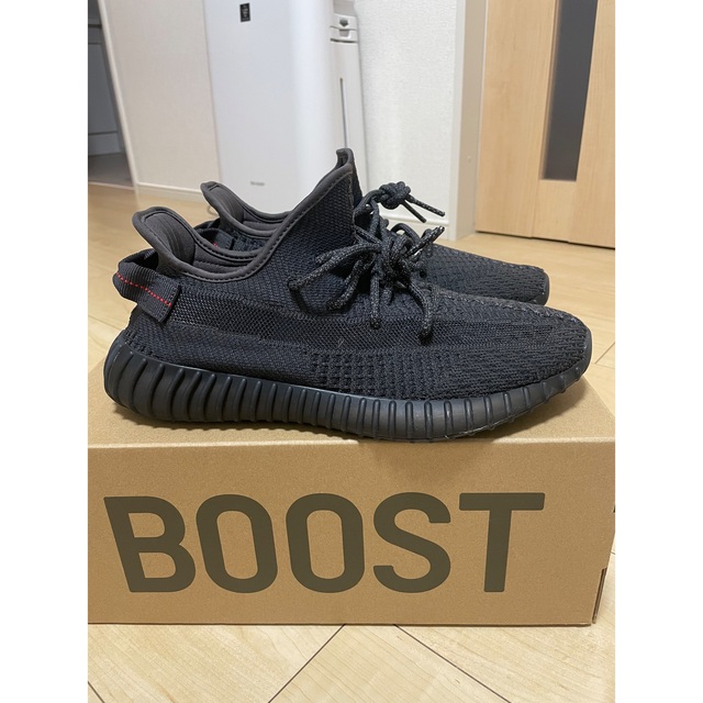 販売の人気 adidas YeezyBoost350 V2 Black メンズ