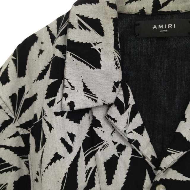 AMIRI アミリ LEAF TENCEL S/S SHIRT リーフテンセル 半袖シャツ AMIRI アミリ LEAF TENCEL S/S SHIRT リーフテンセル 半袖シャツ
