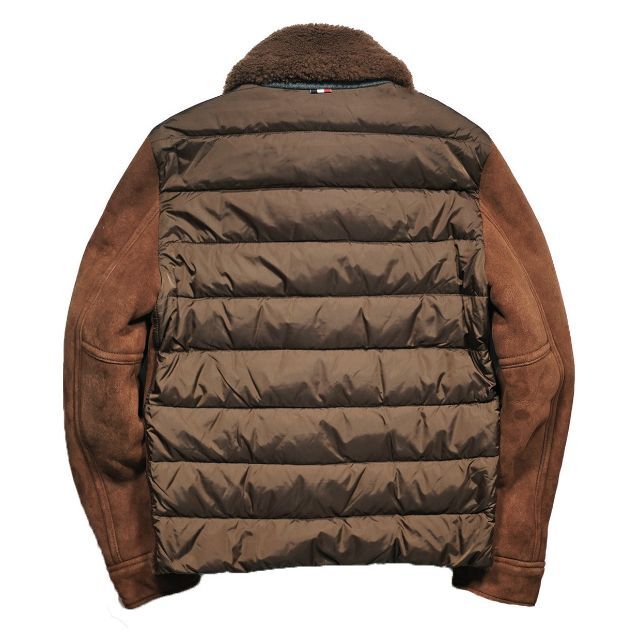 MONCLER(モンクレール)の新品61.8万 MONCLER モンクレールムートンレザーダウンジャケット メンズのジャケット/アウター(ダウンジャケット)の商品写真