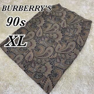 バーバリー(BURBERRY)のBURBERRYS バーバリーズ 90s ペイズリー スカート 総柄(ひざ丈スカート)