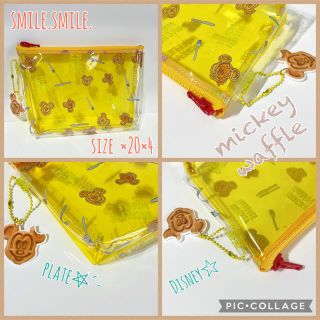 ☆mickey  waffle☆pvc☆ポーチ☆(ポーチ)