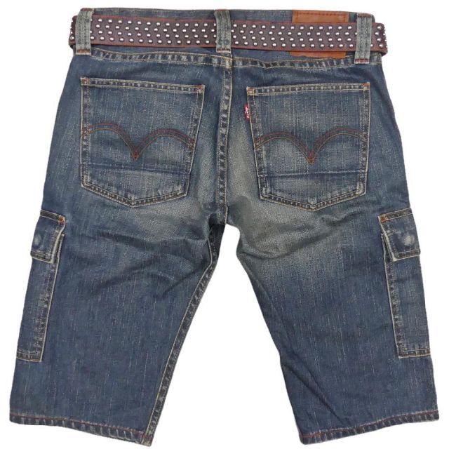 リーバイス505 W31 カーゴパンツ ハーフパンツ デニム メンズHH8348