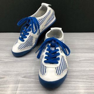 オニツカタイガー(Onitsuka Tiger)のOnitsukaTiger MEXICO 66 青白 トレーニング ボーダー(スニーカー)