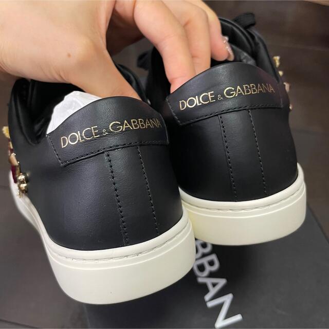 ドルチェ\u0026ガッバーナベルクロロゴスニーカー　ドルガバ dolce\u0026gabbana