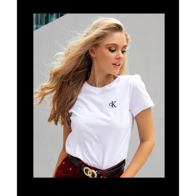 Calvin Klein(カルバンクライン)のCalvin Klein カルバンクライン ロゴ入りTシャツ レディースのトップス(Tシャツ(半袖/袖なし))の商品写真