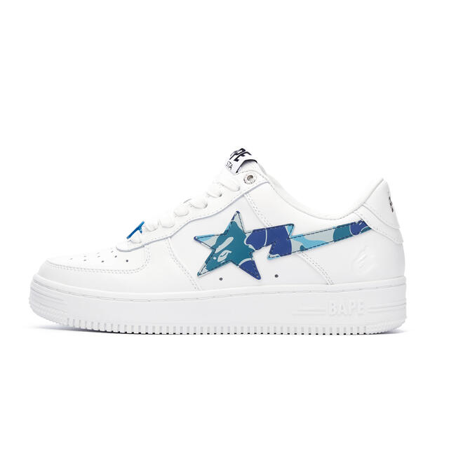 クマパック➷ A BATHING APE - ABC CAMO BAPE STA スニーカーblue us8