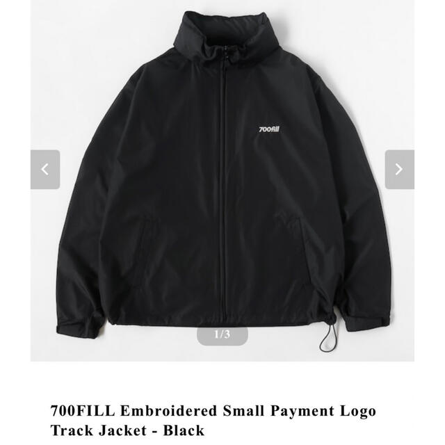1LDK SELECT(ワンエルディーケーセレクト)の700FILL Small Payment Logo Track Jacket メンズのジャケット/アウター(ナイロンジャケット)の商品写真