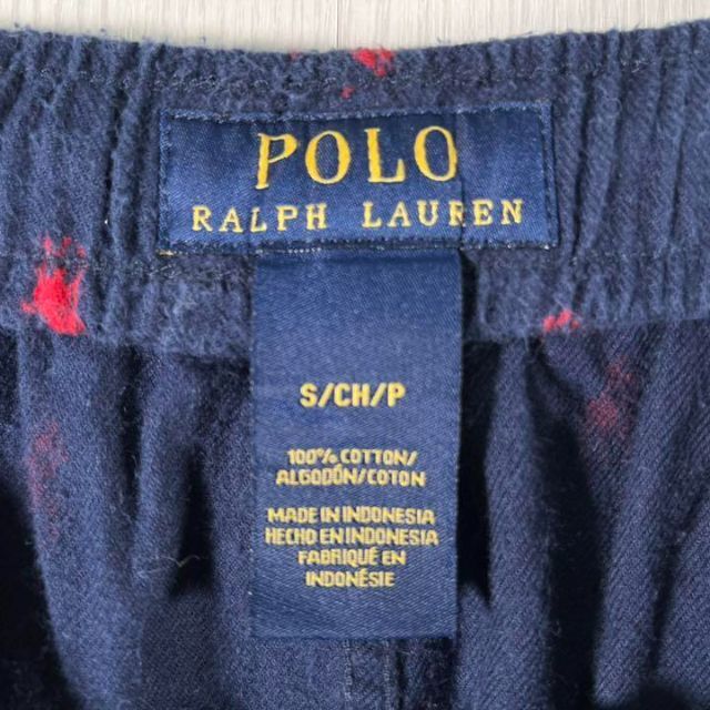 POLO RALPH LAUREN(ポロラルフローレン)の希少 ラルフローレン ネイビー ポニープリント パジャマパンツ メンズのパンツ(その他)の商品写真