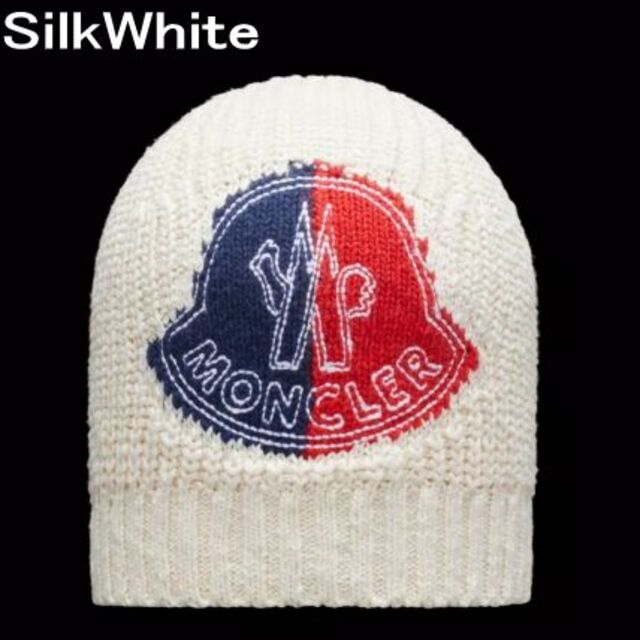 MONCLER(モンクレール)の●新品/正規品● MONCLER ロゴ パッチ ビーニー メンズの帽子(ニット帽/ビーニー)の商品写真