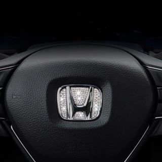  キラキラハンドルロゴキャップ ホンダ対応 ダイヤモンド (車内アクセサリ)