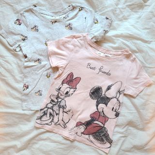 エイチアンドエム(H&M)のH&M ディズニーTシャツ 2枚セット 2T(Tシャツ/カットソー)