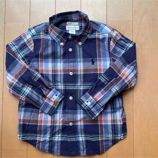 ラルフローレン(Ralph Lauren)のRalph Laurenボタンダウンチェックシャツ長袖90男の子(ブラウス)