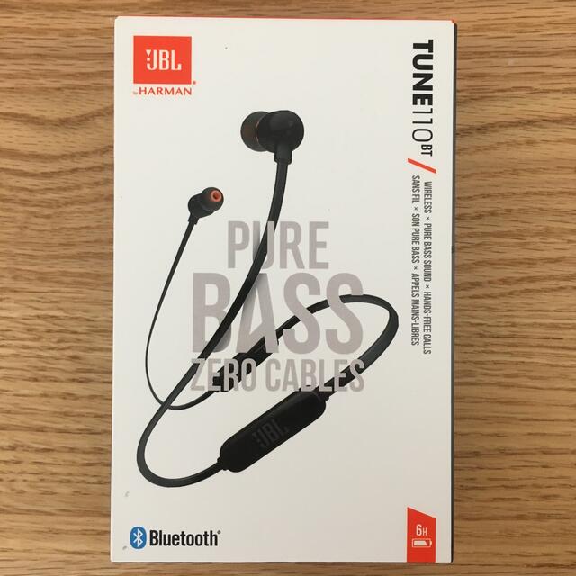 JBS(ジェイビーエス)のJBL Bluetoothワイヤレスイヤホン　TUNE110 スマホ/家電/カメラのオーディオ機器(ヘッドフォン/イヤフォン)の商品写真