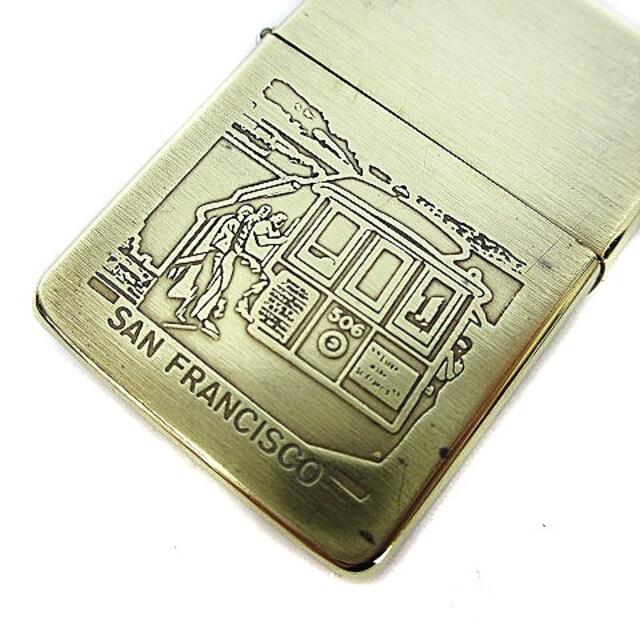 ZIPPO(ジッポー)のジッポー サンフランシスコ ヴィンテージ 1986年 オイルライター ゴールド金 エンタメ/ホビーのコスプレ(その他)の商品写真