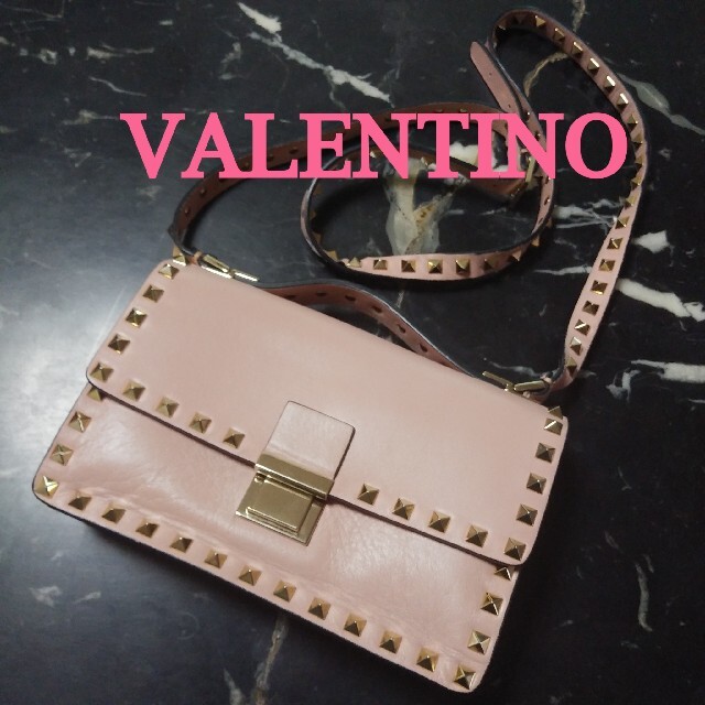 ♥️VALENTINO ♥️スタッズ♣可愛いカラーのショルダー♣斜めがけOK