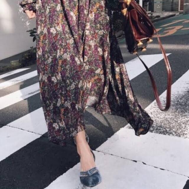 Ameri VINTAGE - AMERI アメリFLOWER CHOKER LIKE DRESS ロング Ameri VINTAGE - AMERI アメリFLOWER CHOKER LIKE DRESS ロング