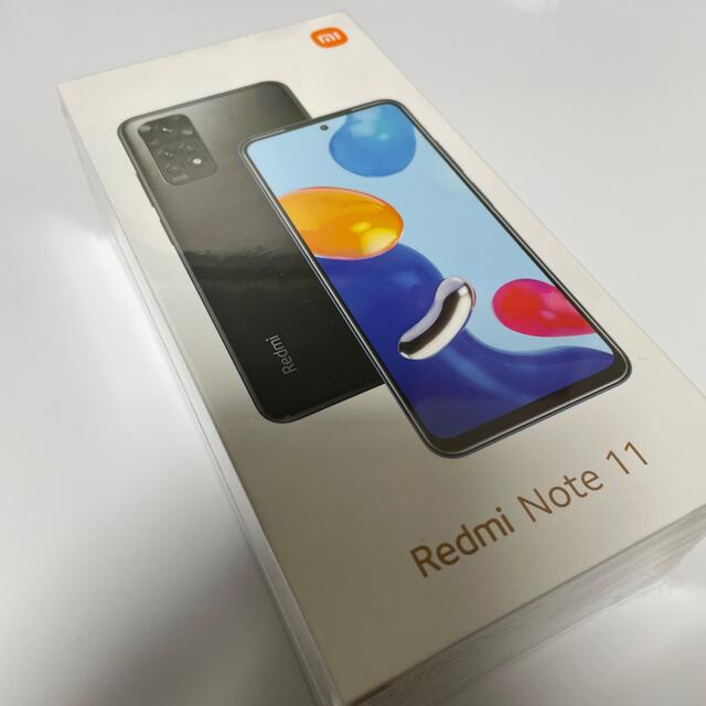 未開封新品 Redmi Note 11GraphiteGrayスマートフォン/携帯電話