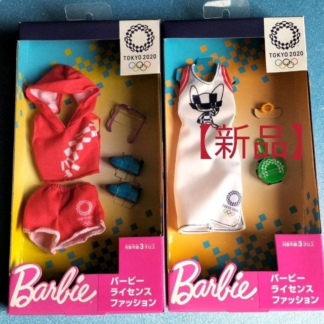 赤・白【新品】【2個セット】Barbie バービー ライセンス　 オリンピック | フリマアプリ ラクマ