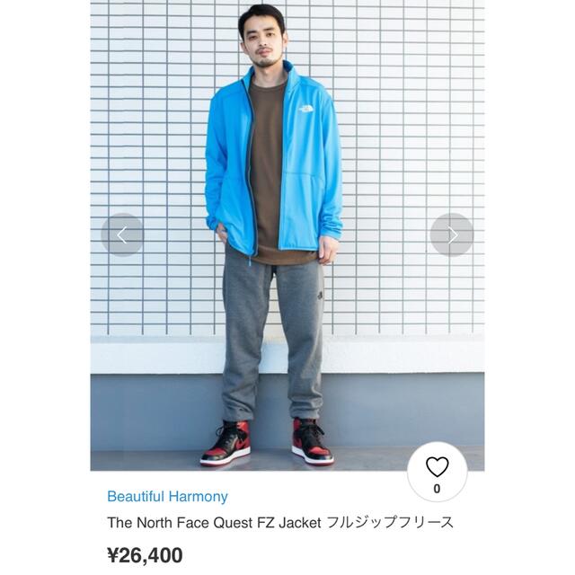 約cmMENSTHE NORTH FACE ノースフェイス QUEST FZ JACKET