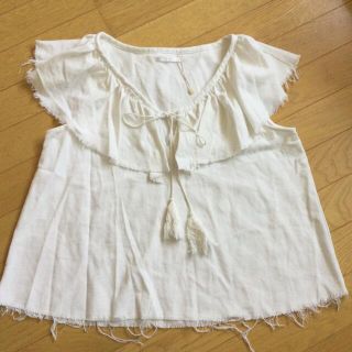 レトロガール(RETRO GIRL)の新品　レトロガール　白　きなり　トップス(シャツ/ブラウス(半袖/袖なし))