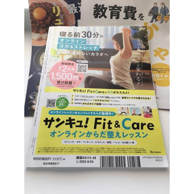 サンキュ　9月号　ミニサイズ エンタメ/ホビーの本(住まい/暮らし/子育て)の商品写真