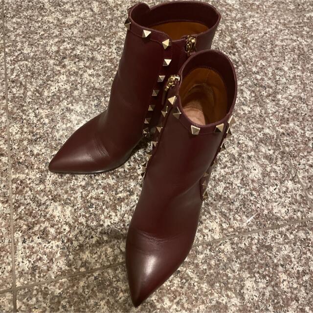 Valentino】ワインレッド ショートブーツ | starmedhemostatiques.com