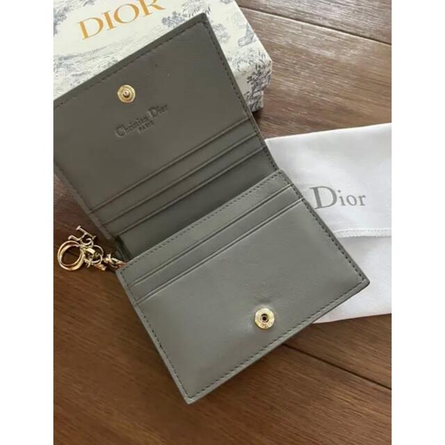 Dior ミニウォレット　カナージュラムスキン