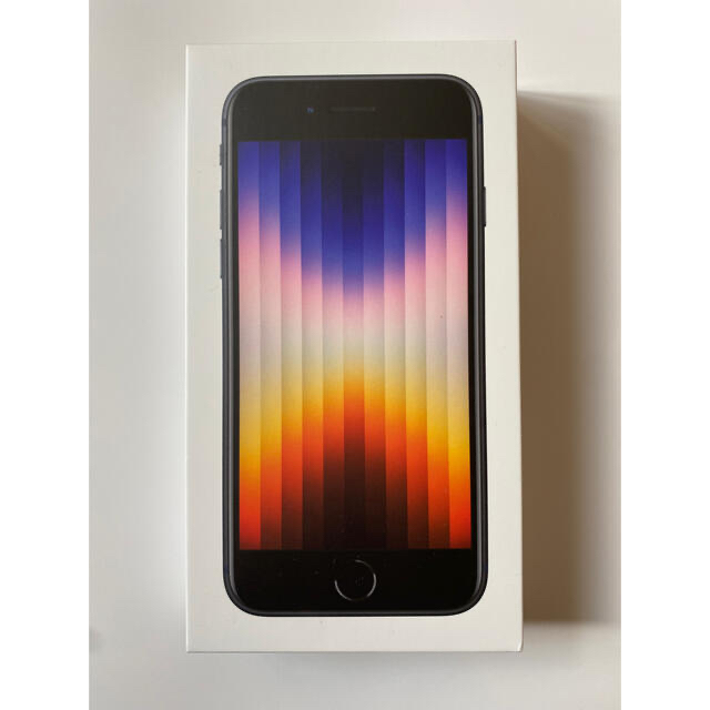新品‼️ ブラック‼️Apple iPhone SE (第3世代) 64 GBスマートフォン本体